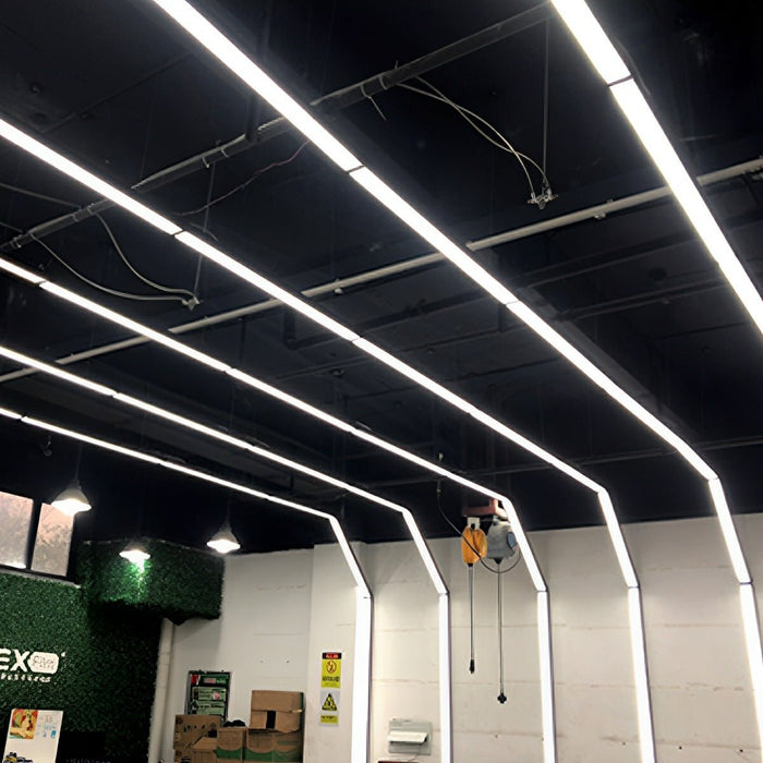 Linear Light Connector Accessories - Aluminum Pendant Office Lighting / Multi-Shape Design, Seamless Integration