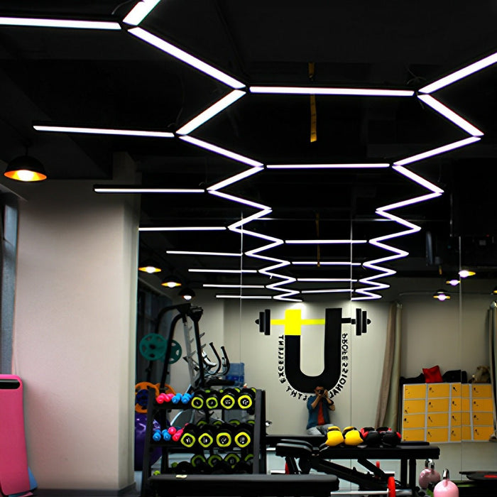 Linear Light Connector Accessories - Aluminum Pendant Office Lighting / Multi-Shape Design, Seamless Integration