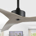 50 in. Gray Wood Contemporary Ceiling Fans with APP Remote Control, Modern Mini Ceiling Fan, Industrial Coastal Ceiling Fans for Bedroom Living Room Office-2-ErisView