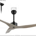 50 in. Gray Wood Contemporary Ceiling Fans with APP Remote Control, Modern Mini Ceiling Fan, Industrial Coastal Ceiling Fans for Bedroom Living Room Office-6-ErisView