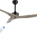 50 in. Gray Wood Contemporary Ceiling Fans with APP Remote Control, Modern Mini Ceiling Fan, Industrial Coastal Ceiling Fans for Bedroom Living Room Office-1-ErisView