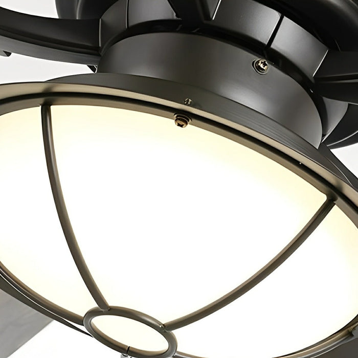 52-inch Classic Outdoor Ceiling Fan Light - DC Motor / Reversible Airflow, Remote Control