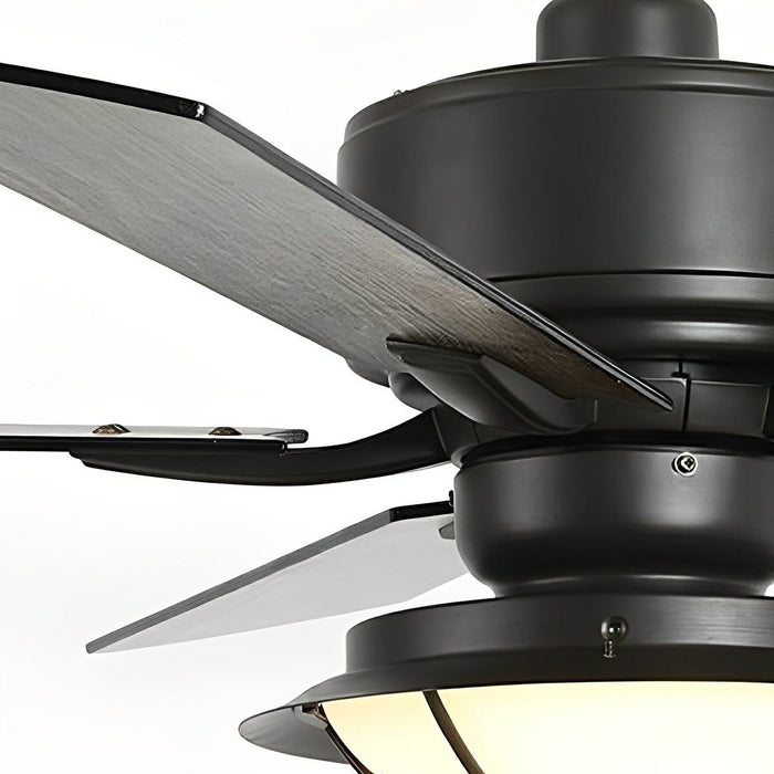 52-inch Classic Outdoor Ceiling Fan Light - DC Motor / Reversible Airflow, Remote Control