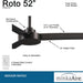 52 in. 3 Blade Ceiling Fan, Coal Black Ceiling Fan, Outdoor Ceiling Fans without Lights-2-ErisView
