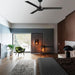 52 in. 3 Blade Ceiling Fan, Coal Black Ceiling Fan, Outdoor Ceiling Fans without Lights-9-ErisView