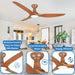 52 in. 3 Blade Ceiling Fan with Lights Remote Control, Black Reversible Quiet Ceiling Fans for Bedroom, Outdoor Fan for Patio-11-ErisView