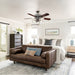 52 in. 4-Blade Indoor Downrod Mount Ceiling Fan with Light Kit and Pull Chain-ErisView
