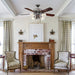 52 in. 4-Blade Indoor Downrod Mount Ceiling Fan with Light Kit and Pull Chain-ErisView