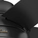 52 in. 5 Blade Ceiling Fan with Light, Matte Black Ceiling Fan with Remote Control, Hugger Ceiling Fans-8-ErisView