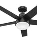 52 in. 5 Blade Ceiling Fan with Light, Matte Black Ceiling Fan with Remote Control, Hugger Ceiling Fans-1-ErisView