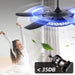 52 in. Bedroom Ceiling Fans with Lights, Modern Ceiling Fan with Remote, Black LED Dimmable Reversible Ceiling Fan for Bedroom Living Room -6-ErisView