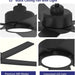 52 in. Black Bedroom Remote Control Ceiling Fan and Light, Reversible Quiet Ceiling Fans, 5 Blades Modern Farmhouse Ceiling Fan for Living Room Bedroom-4-ErisView