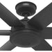 52 in. Black Ceiling Fan, Ceiling Hugger Ceiling Fans, 6 Blade Ceiling Fan-12-ErisView
