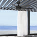 52 in. Black Ceiling Fan, Ceiling Hugger Ceiling Fans, 6 Blade Ceiling Fan-4-ErisView