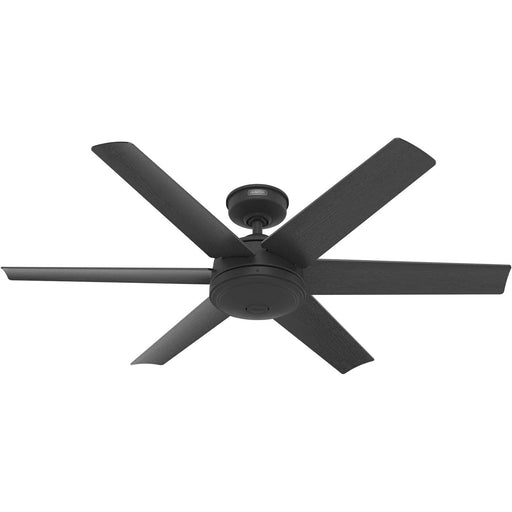 52 in. Black Ceiling Fan, Ceiling Hugger Ceiling Fans, 6 Blade Ceiling Fan-1-ErisView