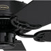 52 in. Black Ceiling Fan, Home Ceiling Fan, Black White Ceiling Fan No Light-3-ErisView