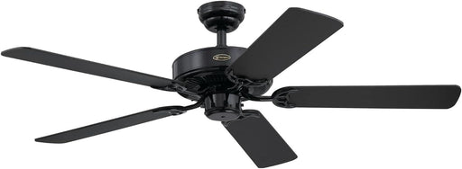 52 in. Black Ceiling Fan, Home Ceiling Fan, Black White Ceiling Fan No Light-1-ErisView