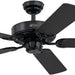52 in. Black Ceiling Fan, Home Ceiling Fan, Black White Ceiling Fan No Light-1-ErisView