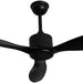 52 in. Black Ceiling Fan NO Light, 3 Blades Ceiling Fan with Remote Control, Low Profile Reversible DC Ceiling Fan-7-ErisView