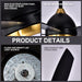 52 in. Black Ceiling Fan with Light and Remote Control, Black and Gold Ceiling Fan, Bedroom Ceiling Fans, Living Room Fan -7-ErisView
