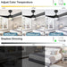 52 in. Black Ceiling Fan with Light and Remote Control, Quiet Modern Reversible Ceiling Fan for Kitchen Living Room, Outdoor Fan for Patio-5-ErisView