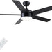 52 in. Black Ceiling Fan with Light and Remote for Bedroom Living Room Kitchen, Dimmable Reversible Quiet Ceiling Fans, 5 Blades Outdoor Fan for Patio-1-ErisView