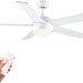 52 in. Black Ceiling Fan with Lights and Remote, Dimmable LED Ceiling Fan and Light, Wood Modern Ceiling Fan for Bedroom Living Room Dining Room-10-ErisView