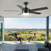 52 in. Black Ceiling Fan with Lights and Remote, Dimmable LED Ceiling Fan and Light, Wood Modern Ceiling Fan for Bedroom Living Room Dining Room-9-ErisView