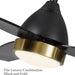 52 in. Black Ceiling Fan with Remote, Modern Brass Ceiling Fan, Reversible Ceiling Fan for Bedroom Living Room, Ceiling Fan Outdoor Fan for Patio-2-ErisView