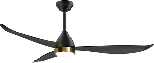 52 in. Black Ceiling Fan with Remote, Modern Brass Ceiling Fan, Reversible Ceiling Fan for Bedroom Living Room, Ceiling Fan Outdoor Fan for Patio-1-ErisView
