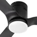 52 in. Black Flush Mount Ceiling Fan with Remote, Dimmable Reversible Low Profile Ceiling Fan for Bedroom Kitchen Living Room, Outdoor Fan for Patio-7-ErisView