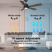 52 in. Black Gold Smart Wi-Fi LED Ceiling Fan and Light, Smart Fans with Remote and APP Control, Compatible with Alexa Google Assistant Siri Shortcut-11-ErisView