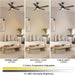 52 in. Black Gold Smart Wi-Fi LED Ceiling Fan and Light, Smart Fans with Remote and APP Control, Compatible with Alexa Google Assistant Siri Shortcut-12-ErisView