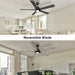 52 in. Black Gold Smart Wi-Fi LED Ceiling Fan and Light, Smart Fans with Remote and APP Control, Compatible with Alexa Google Assistant Siri Shortcut-14-ErisView
