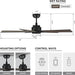 52 in. Black Gold Smart Wi-Fi LED Ceiling Fan and Light, Smart Fans with Remote and APP Control, Compatible with Alexa Google Assistant Siri Shortcut-16-ErisView
