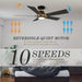 52 in. Black Gold Smart Wi-Fi LED Ceiling Fan and Light, Smart Fans with Remote and APP Control, Compatible with Alexa Google Assistant Siri Shortcut-3-ErisView
