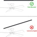 52 in. Black Gold Smart Wi-Fi LED Ceiling Fan and Light, Smart Fans with Remote and APP Control, Compatible with Alexa Google Assistant Siri Shortcut-6-ErisView