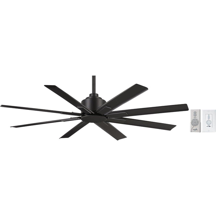 52 in. Black Indoor Outdoor Ceiling Fans without Lights, Ceiling Fan with Remote-9-ErisView