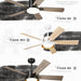 52 in. Black Industrial Remote Control Ceiling Fan and Light, LED Reversible Ceiling Fan, Wood Living Room Ceiling Fan-6-ErisView