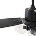 52 in. Black Modern Ceiling Fan with Light and Remote Control, 3 Blades Reversible Ceiling Fan-4-ErisView