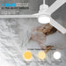 52 in. Black Modern Reversible DC Ceiling Fan, Remote Control Ceiling Fan and Light, Indoor Outdoor Ceiling Fan for Patio Living Room Bedroom-10-ErisView