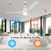52 in. Black Modern Reversible DC Ceiling Fan, Remote Control Ceiling Fan and Light, Indoor Outdoor Ceiling Fan for Patio Living Room Bedroom-11-ErisView