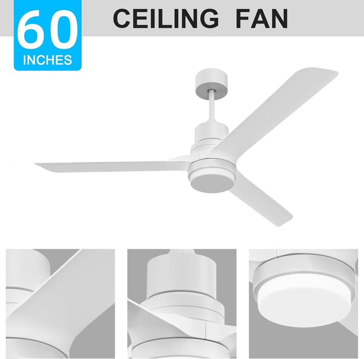 52 in. Black Modern Reversible DC Ceiling Fan, Remote Control Ceiling Fan and Light, Indoor Outdoor Ceiling Fan for Patio Living Room Bedroom-9-ErisView
