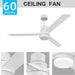 52 in. Black Modern Reversible DC Ceiling Fan, Remote Control Ceiling Fan and Light, Indoor Outdoor Ceiling Fan for Patio Living Room Bedroom-9-ErisView