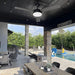 52 in. Black Outdoor Ceiling Fans with Light and Remote, Modern Indoor Outdoor Ceiling Fans, Reversible Quiet Ceiling Fans -9-ErisView