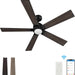 52 in. Black Outdoor Fan, Gold Smart Wi-Fi LED Ceiling Fan with Remote, Compatible with Alexa Google Assistant Siri Shortcut APP Control -21-ErisView