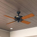 52 in. Black Outdoor Fan, Indoor Outdoor Ceiling Fans with Pull Chain Control, Hugger Ceiling Fans-4-ErisView