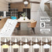 52 in. Black Remote Control Ceiling Fan and Light, Wood Reversible DC Ceiling Fan for Bedroom Living Room -10-ErisView