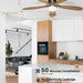 52 in. Black Remote Control Ceiling Fan and Light, Wood Reversible DC Ceiling Fan for Bedroom Living Room -20-ErisView