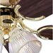 52 in. Brass Ceiling Fan, Indoor Ceiling Fan with Light, Flush Mount Brass Ceiling Fan-2-ErisView